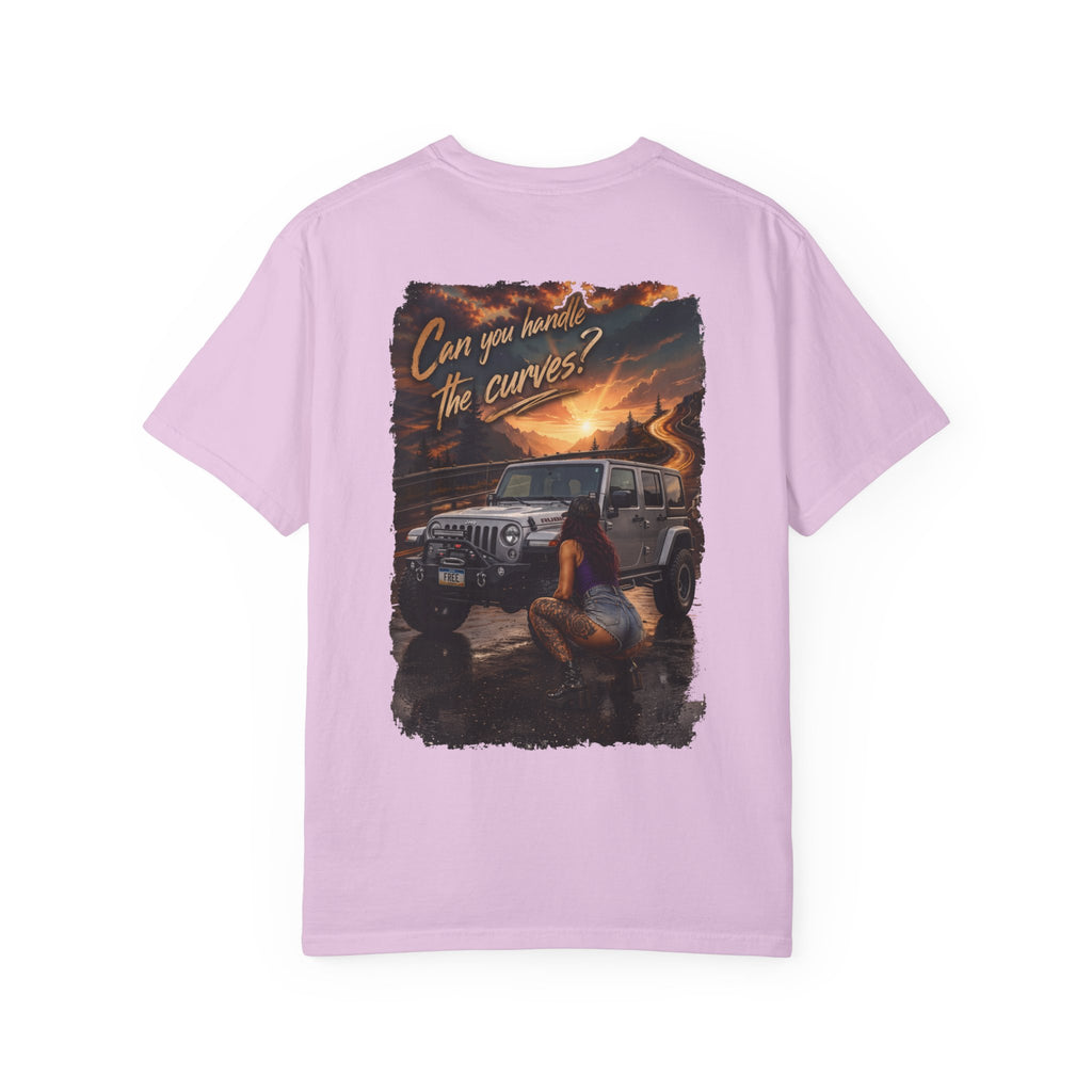 Jeep Adventure T-Shirt — "Can You Handle the Curves?" Off-Road Graphic Tee