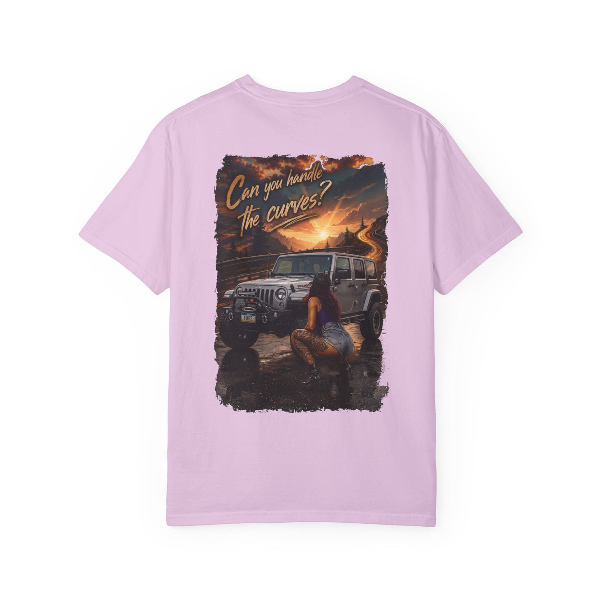 Jeep Adventure T-Shirt — "Can You Handle the Curves?" Off-Road Graphic Tee