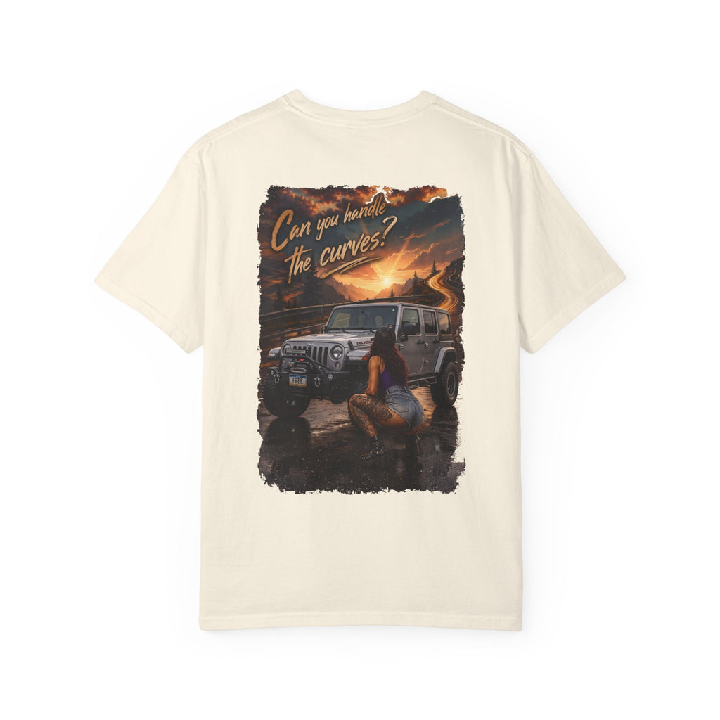 Jeep Adventure T-Shirt — "Can You Handle the Curves?" Off-Road Graphic Tee