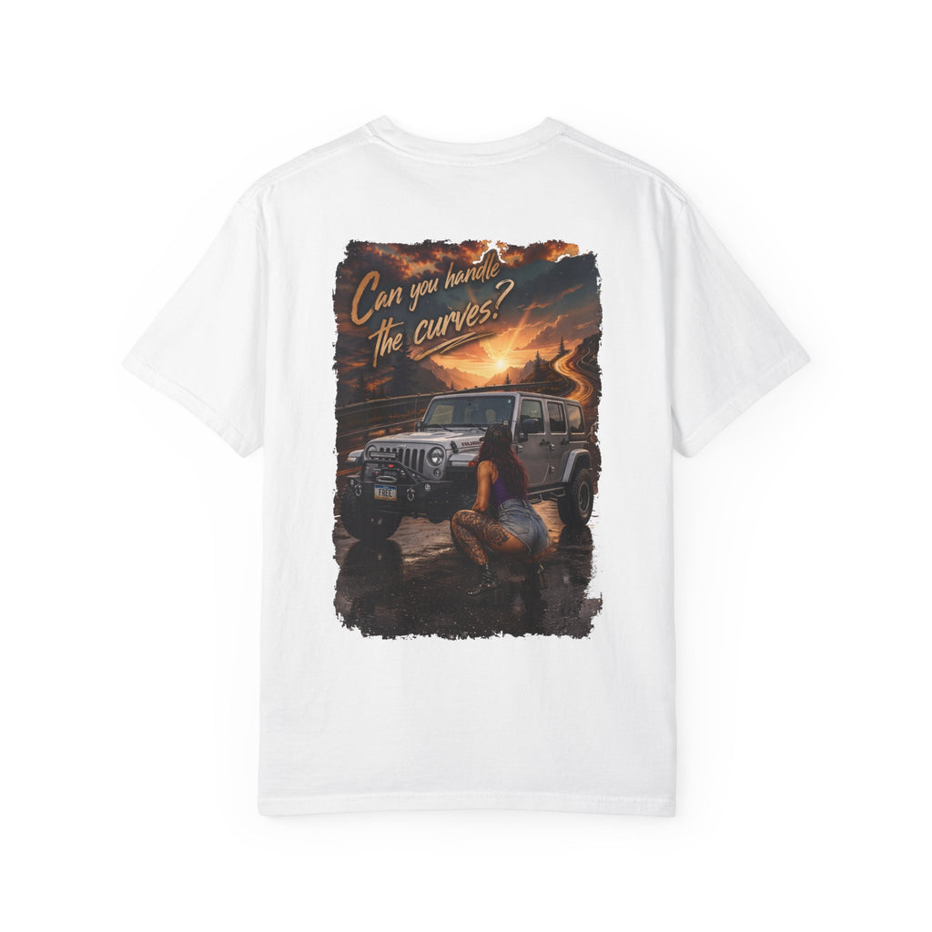 Jeep Adventure T-Shirt — "Can You Handle the Curves?" Off-Road Graphic Tee