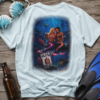T-Shirt — Vintage Mermaid Dive Scene Graphic ("If you tap it, they will come")