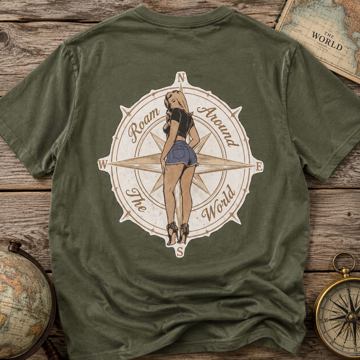 Classic T-Shirt — Roam around the World
