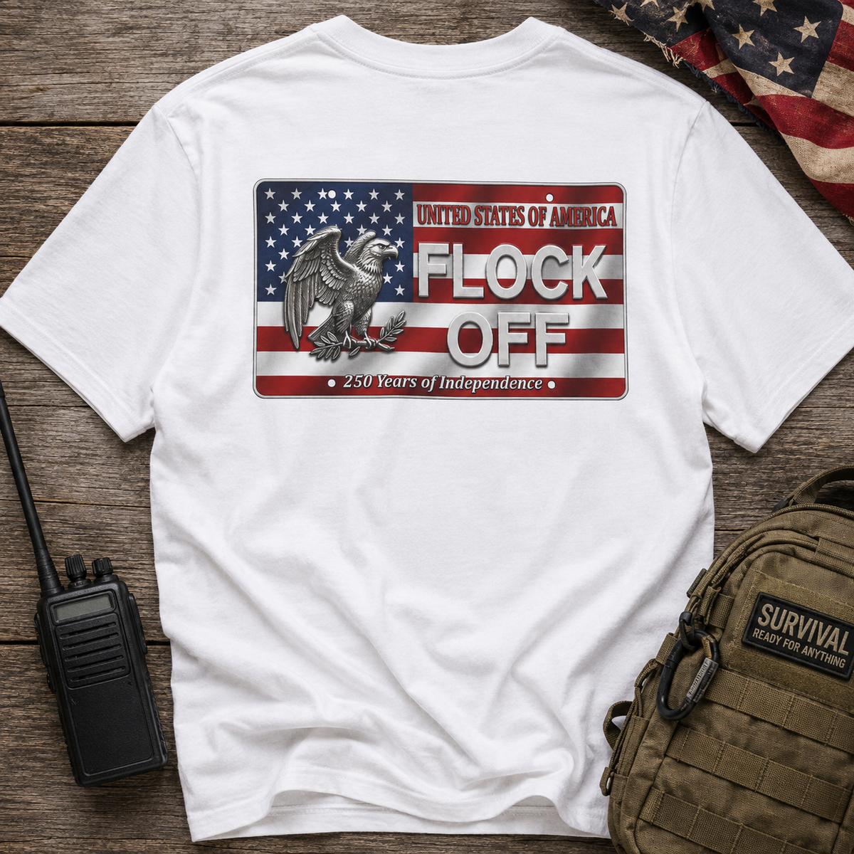 USA Flock Off - T‑Shirt