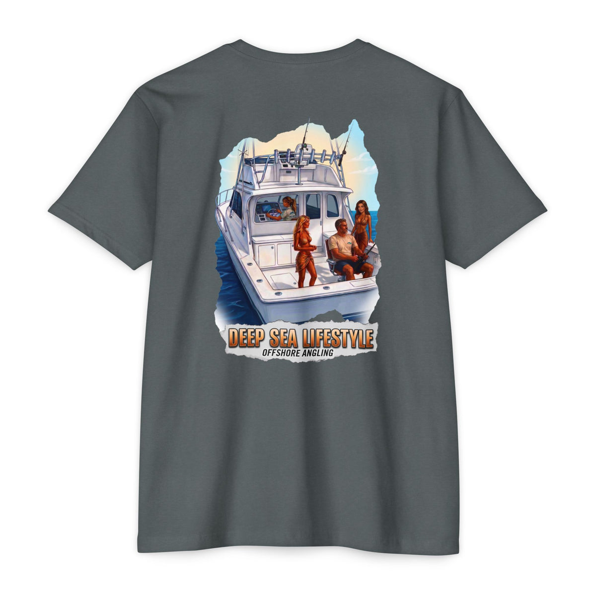 Deep Sea Lifestyle Boat T-Shirt — Fishing & Boating Graphic Tee