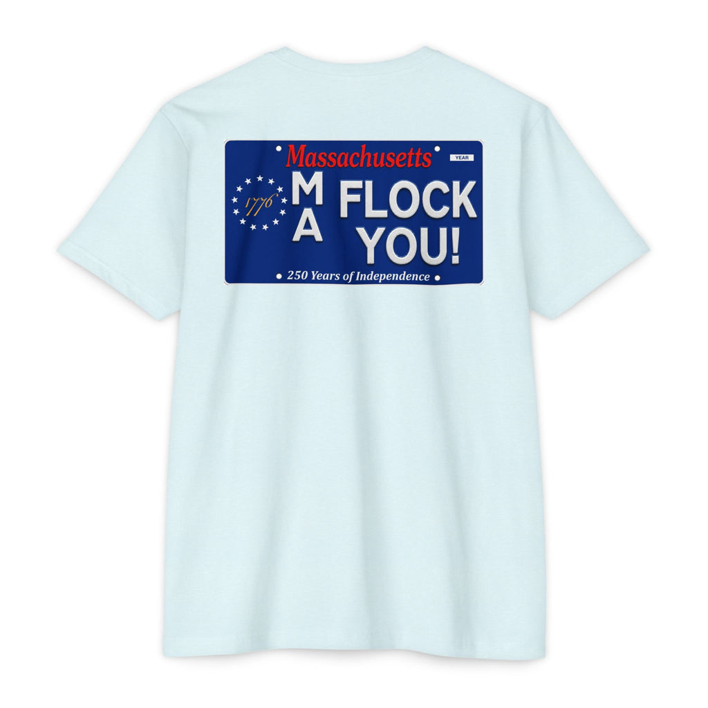 Massachusetts “Flock You” Graphic T-Shirt — Patriotic 250 Years of Independence Tee
