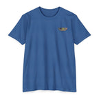 Beach Motorcycle T‑Shirt — Retro Pin-Up Bikes at Tiki Bar