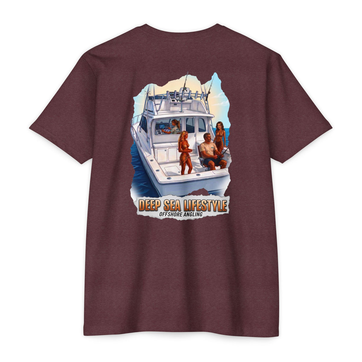 Deep Sea Lifestyle Boat T-Shirt — Fishing & Boating Graphic Tee