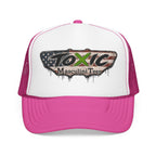 Toxic Masculini Tees Trucker Hat — Vintage American Flag Foam Cap