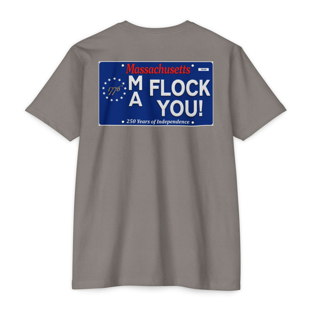 Massachusetts “Flock You” Graphic T-Shirt — Patriotic 250 Years of Independence Tee