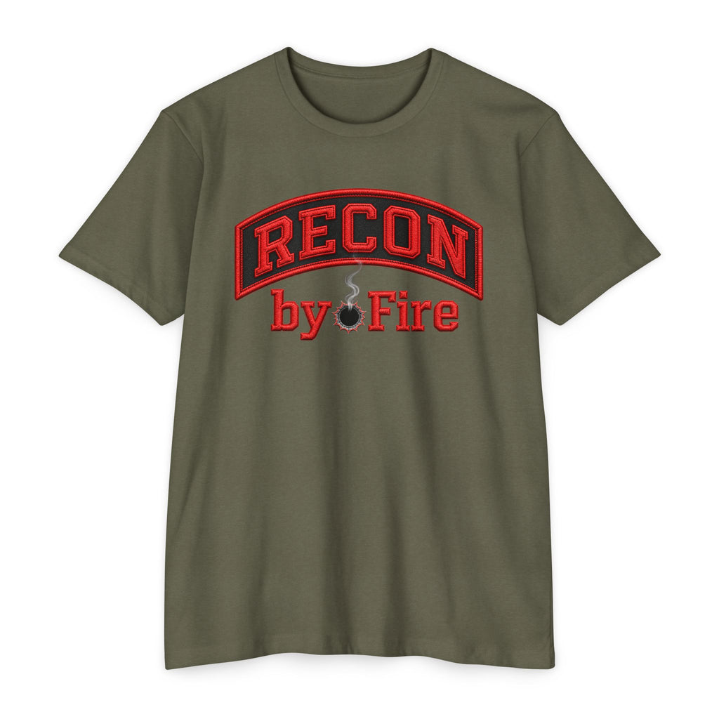 Recon by Fire T-Shirt — Tactical Military-Inspired Graphic Tee