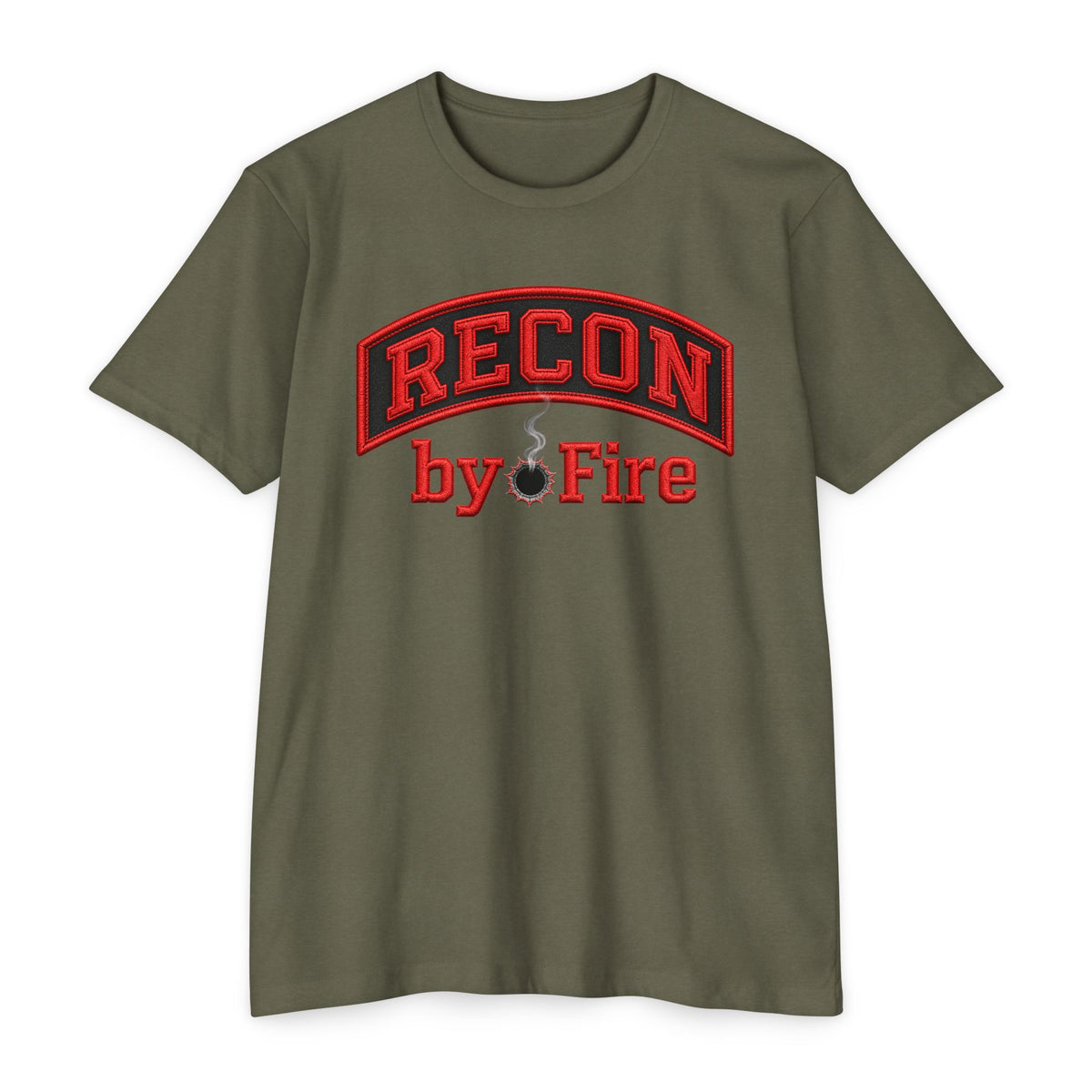 Recon by Fire T-Shirt — Tactical Military-Inspired Graphic Tee