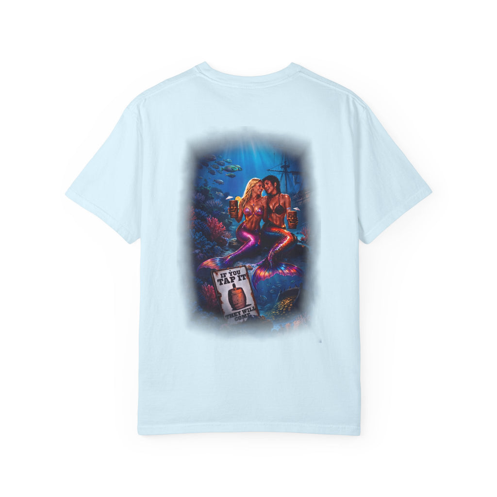 T-Shirt — Vintage Mermaid Dive Scene Graphic ("If you tap it, they will come")