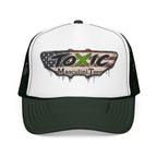 Toxic Masculini Tees Trucker Hat — Vintage American Flag Foam Cap
