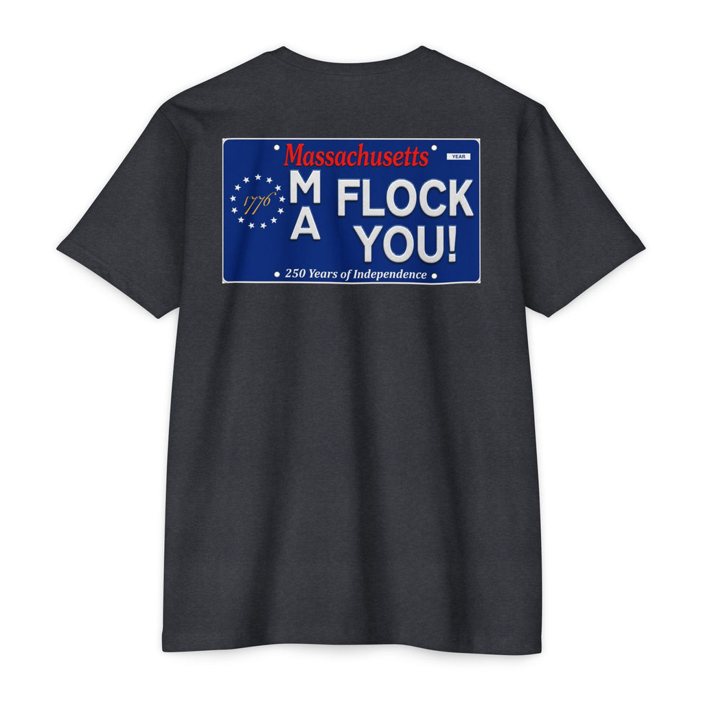 Massachusetts “Flock You” Graphic T-Shirt — Patriotic 250 Years of Independence Tee